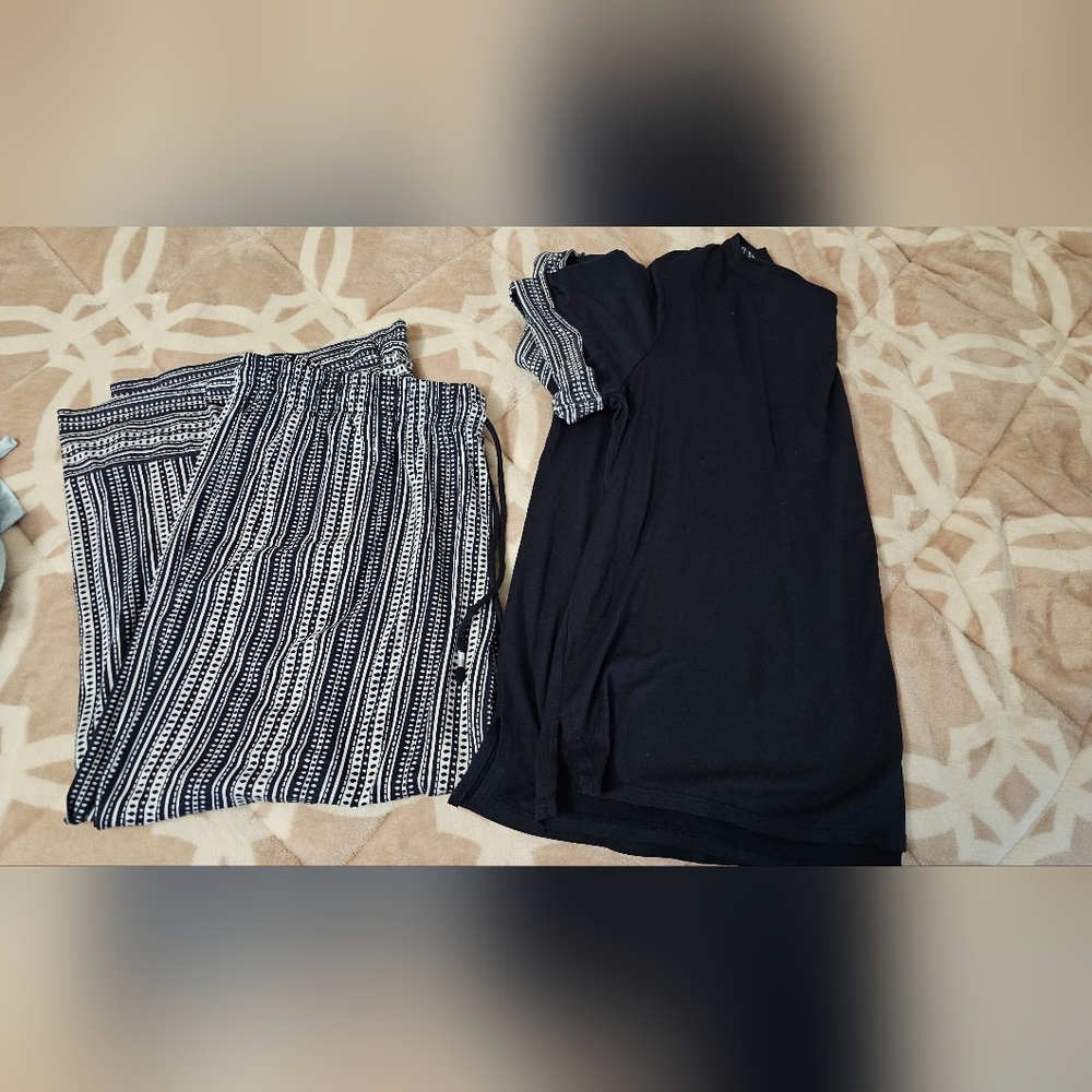 Lot of 4 pajama sets capri and shorts Muk Luks Cuddl Duds Large - Picture 2 of 16